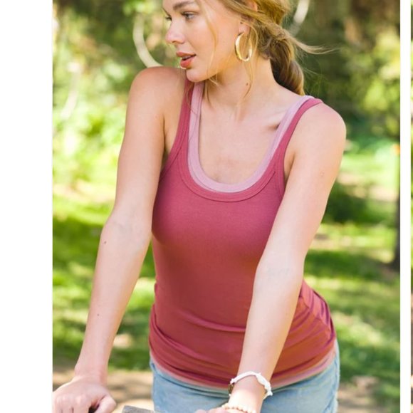 4/$20 Maroon Red Urban Outfitters tank Small - Picture 1 of 6